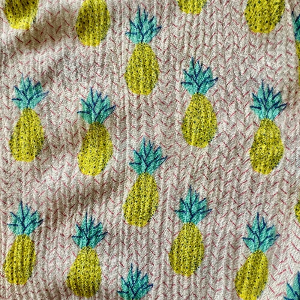 ZARA Pineapple Jumpsuit Romper Girls 12-18 Mo Lightweight Playsuit Toddler Girl - Picture 7 of 8